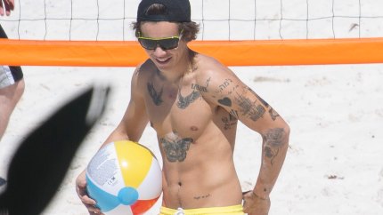 Harry styles shirtless beach 1