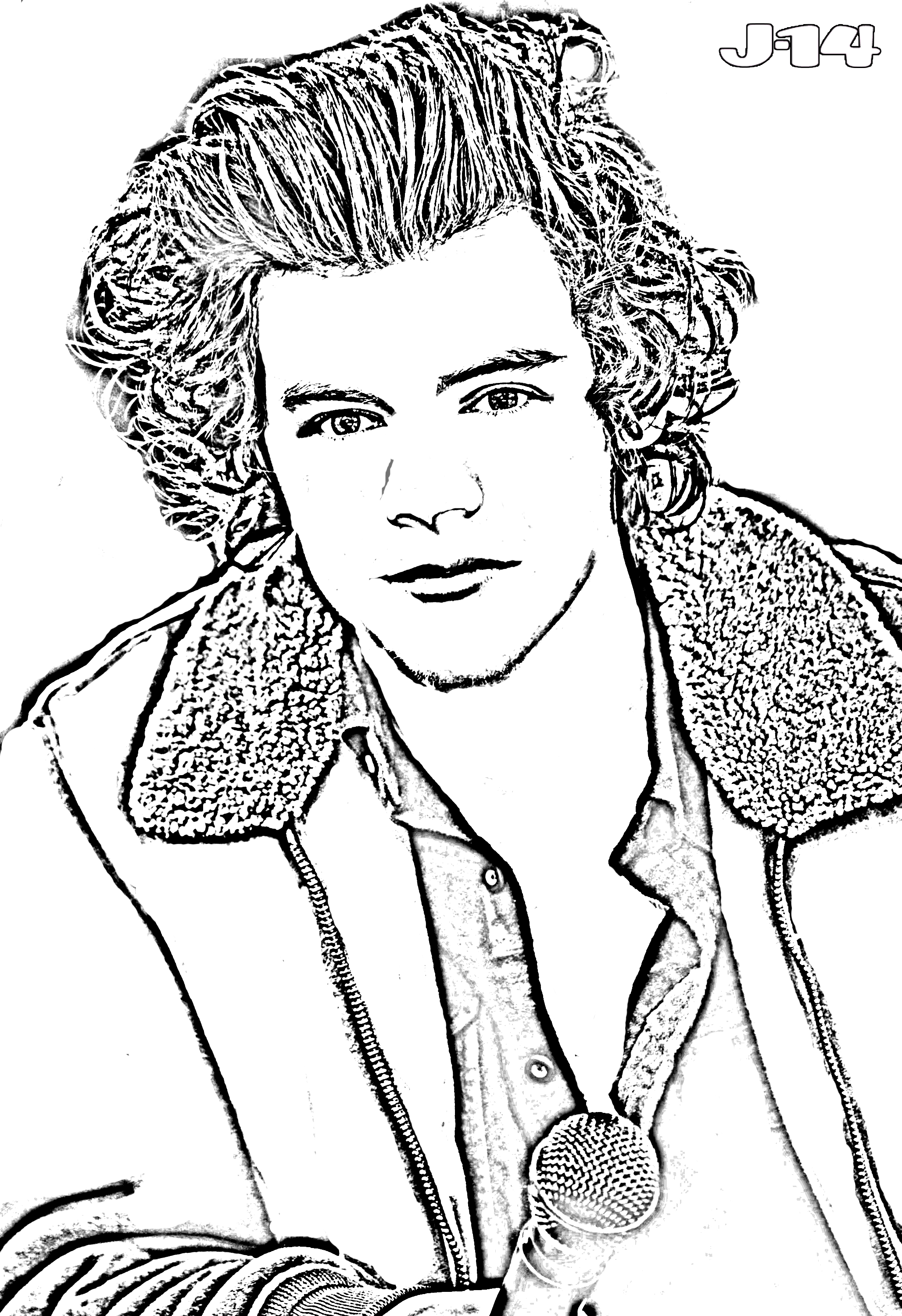 10 Printable One Direction Coloring Pages J14