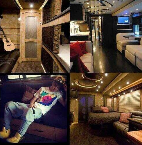 Justin bieber tour bus