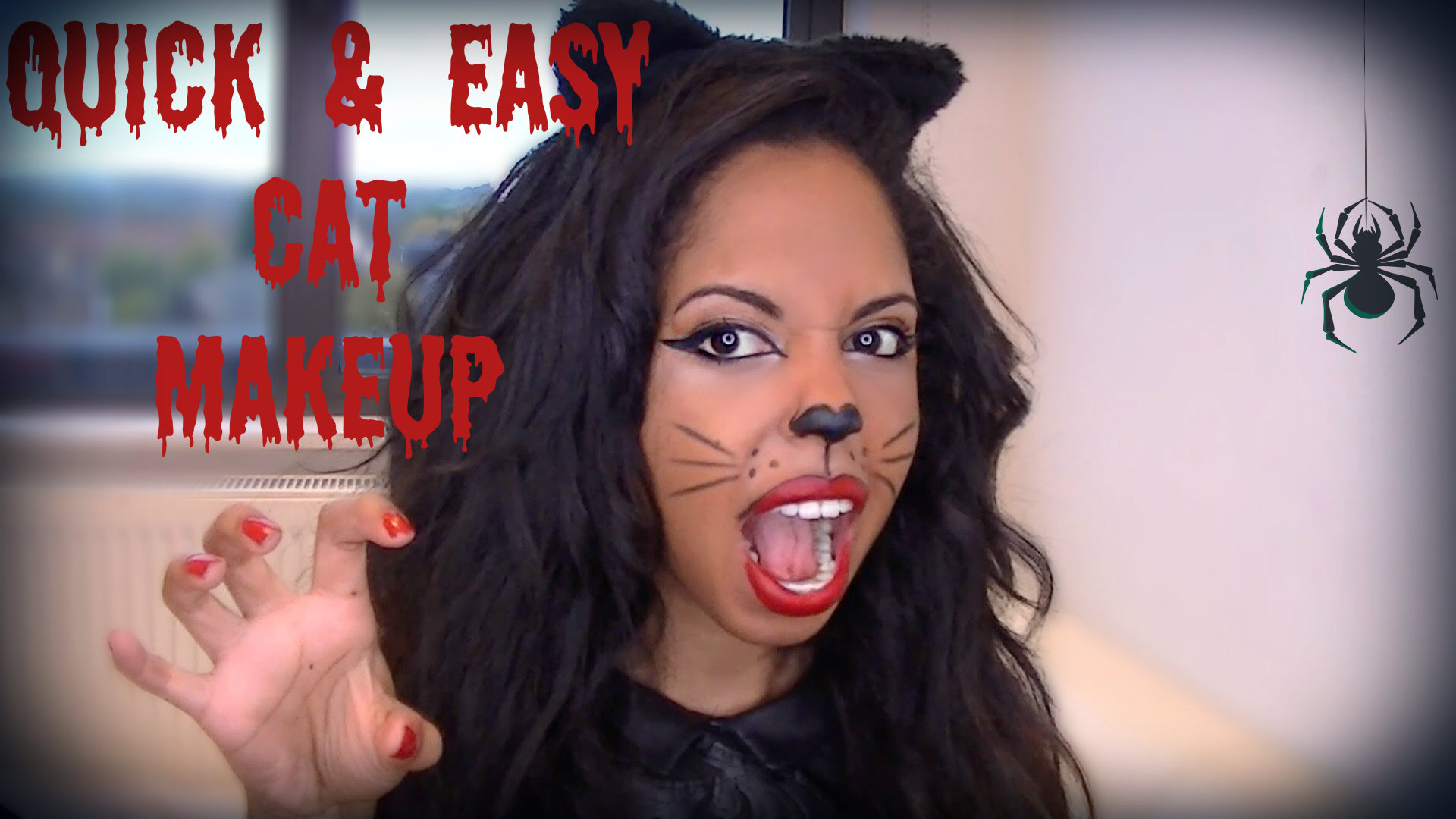 Create Your Own Cat Halloween Makeup at