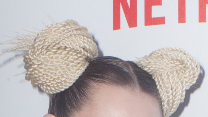 Miley cyrus glitter eyebrows