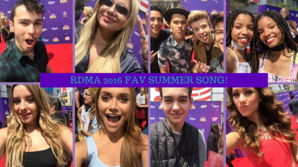Stars sing favorite summer song on rdma red carpet