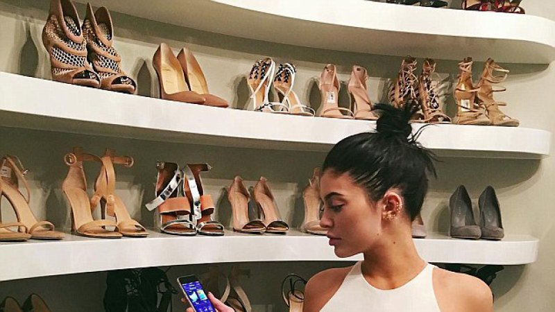 Take a tour of the Kylie Jenner shoe closet