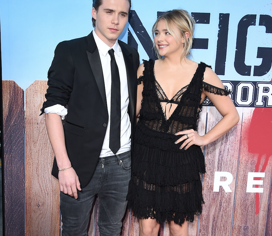 Chloe Grace Moretz and Brooklyn Beckham put on a display of PDA as they  enjoy a