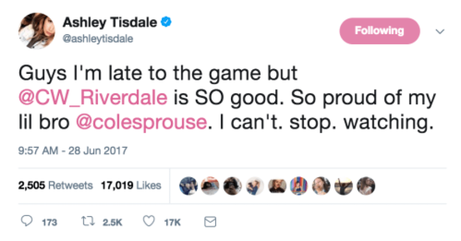 ashley tisdale tweet