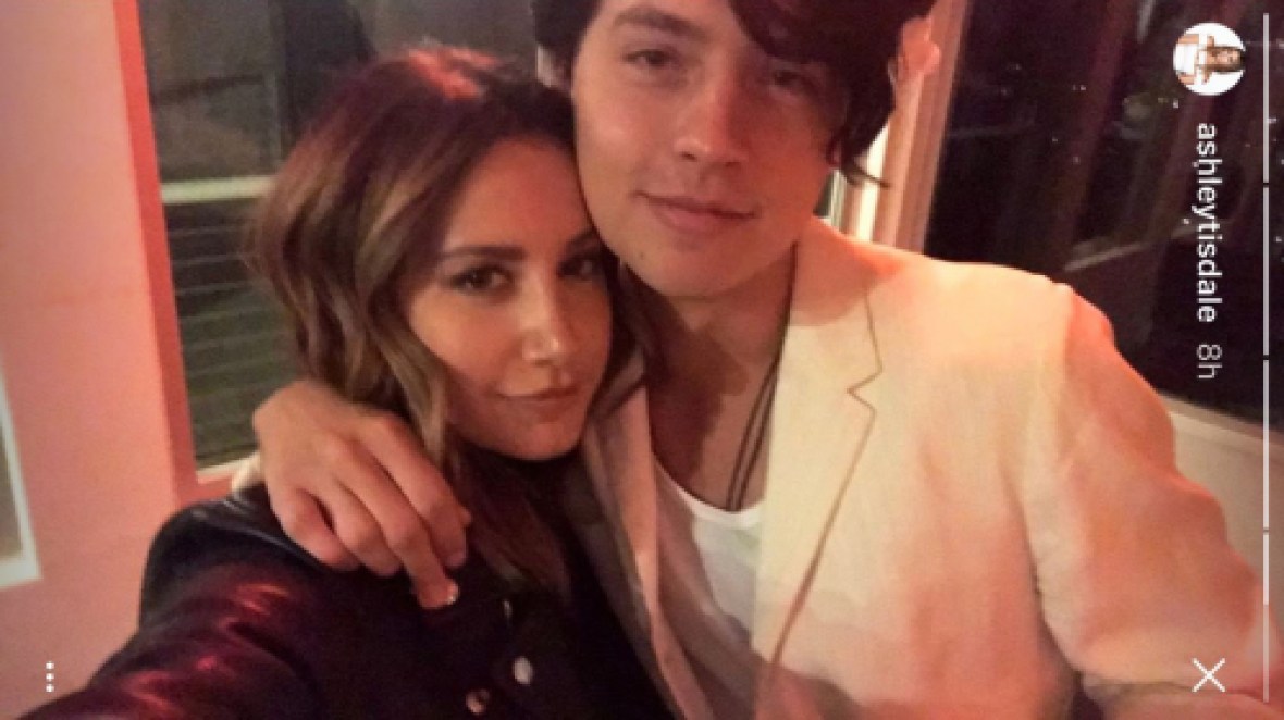 ashley tisdale and cole sprouse reunion instagram