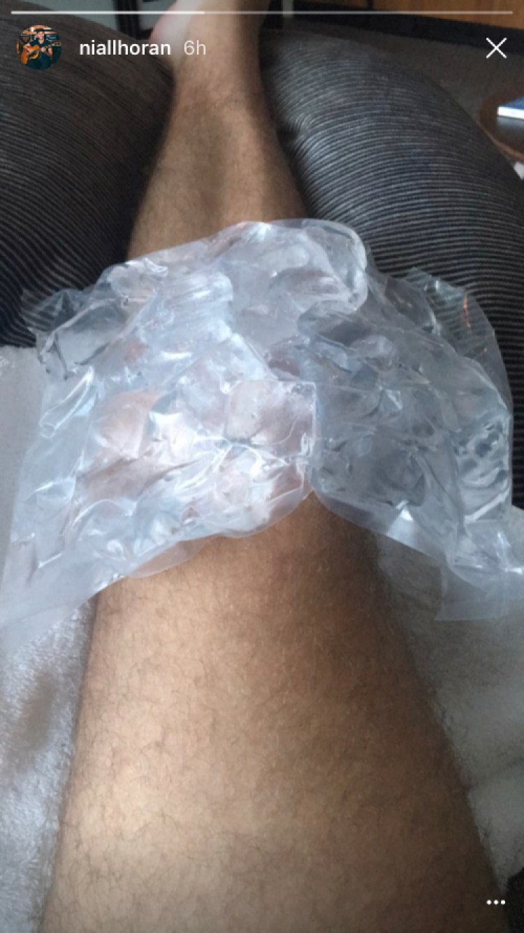 niall horan ice knee