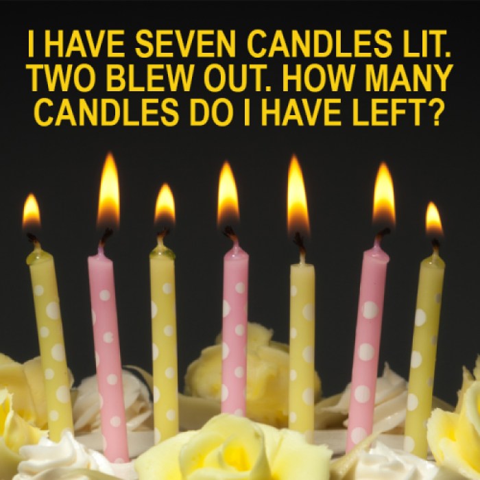 seven candles riddle