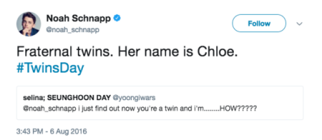 Noah Schnapp Twin Stranger Things Star Has A Sister Chloe - noah schnapp roblox name