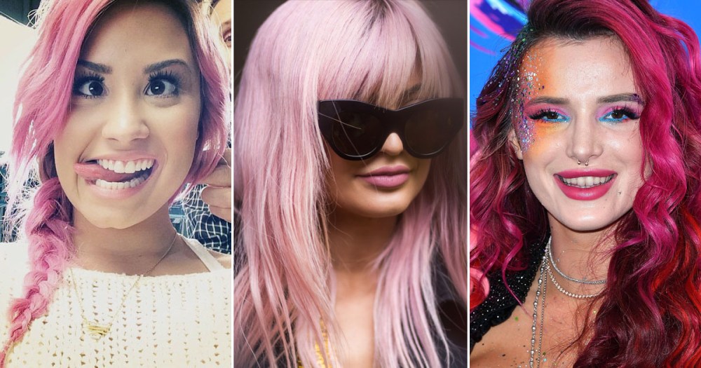 4. "Celebrities Who Have Rocked Pink to Blue Hair Color" - wide 3
