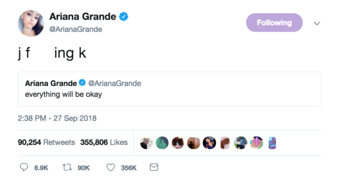Ariana Grande worries fans as she shares series of messages