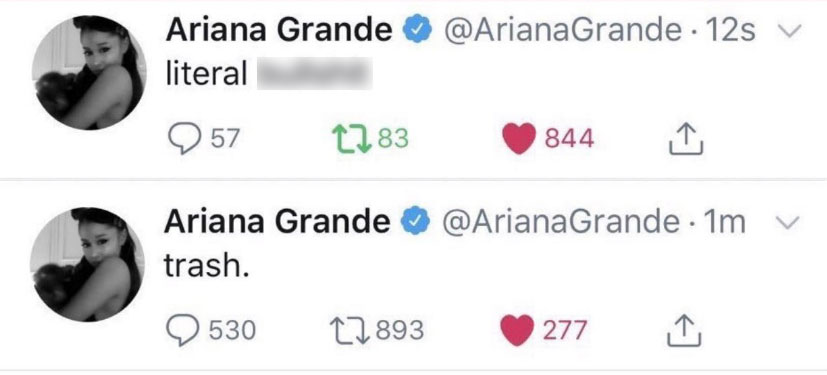 Ariana Grande Mac Miller Tweets