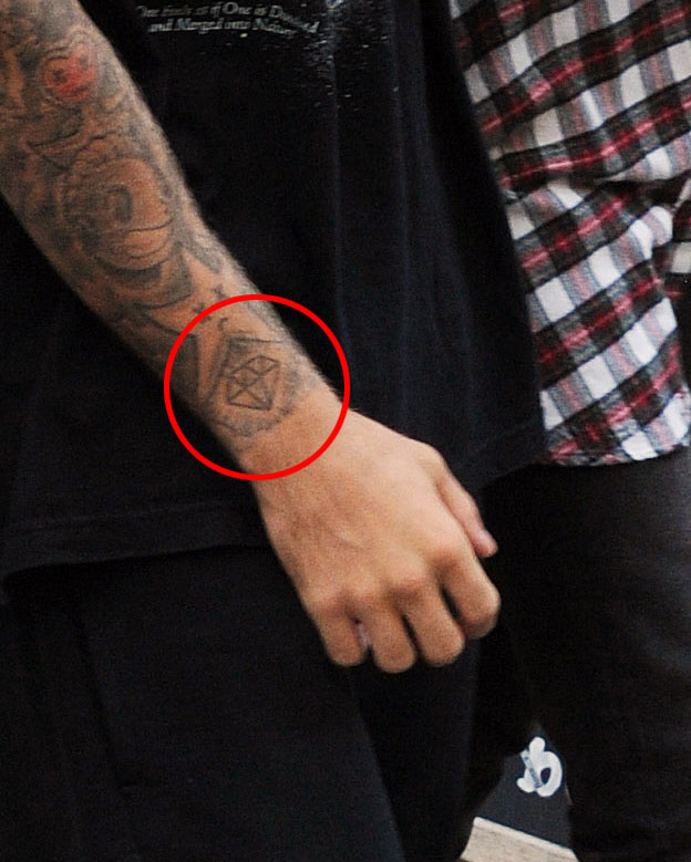 Justin Bieber Diamond Tattoo