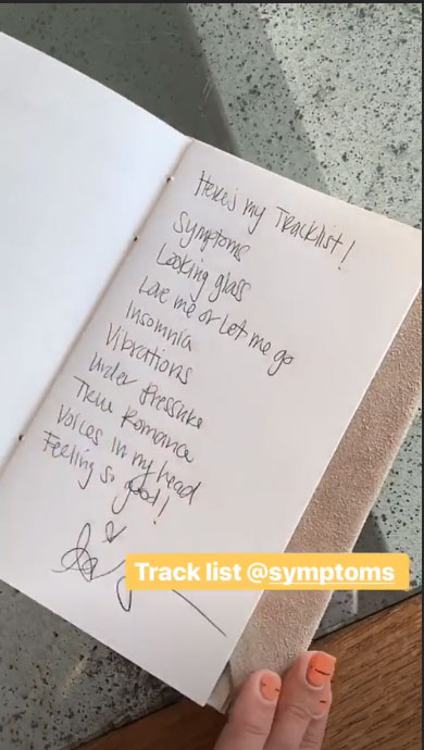 Ashley Tisdale Symptoms Tracklist