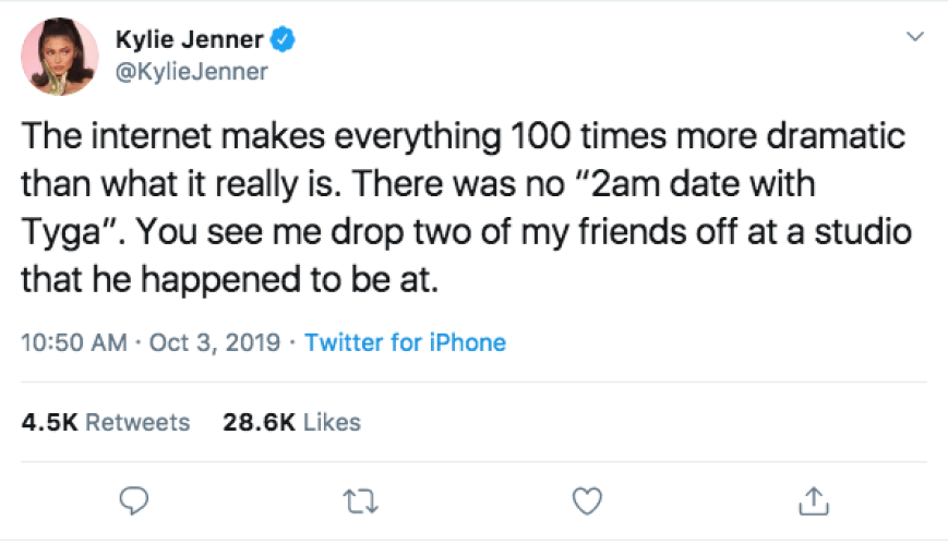 Kylie Jenner Travis Scott Split Tweets