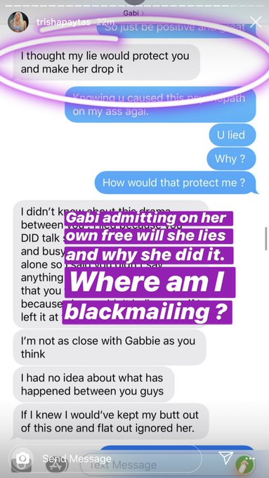 Gabbie Hanna Accuses Trisha Paytas Of Blackmailing Gabi DeMartino