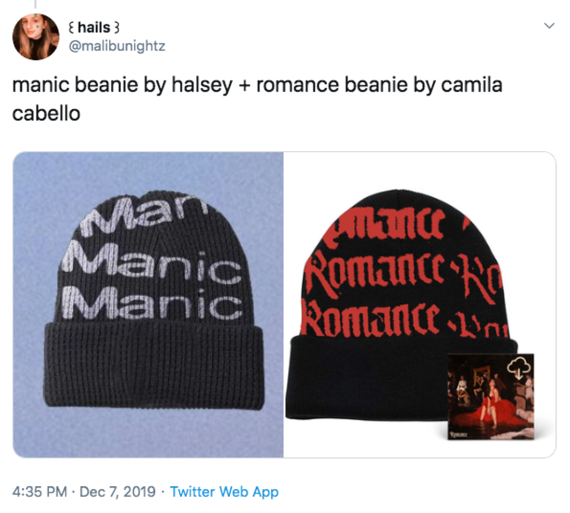 Camila Cabello Accused Of Stealing Halsey's Merch