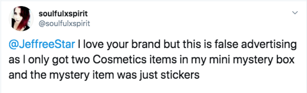 Jeffree Star Refunds Customers That Received Stickers Instead Of Lip ProductsJeffree Star Refunds C
