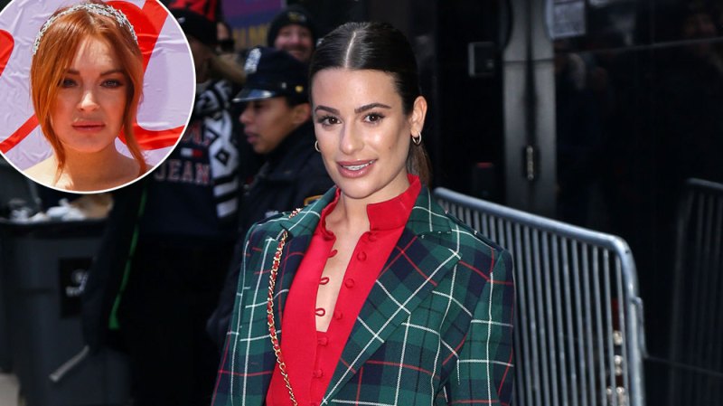 Lea Michele Says It Was 'An Honor' Being Shaded By Lindsay Lohan