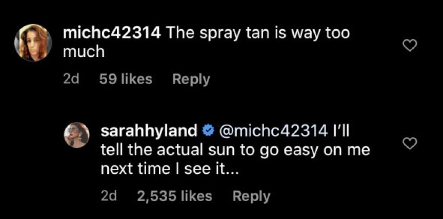 Sarah Hyland Slams Hater Spray Tan