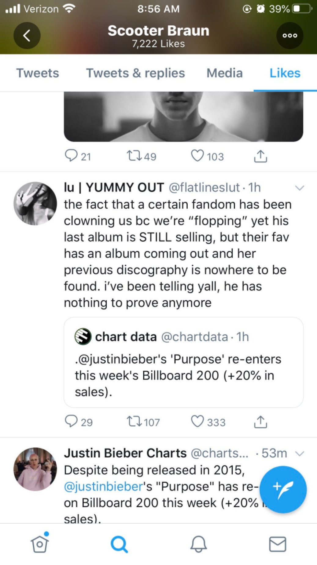 Justin Bieber’s Manager Scooter Braun Seemingly Likes The Shadiest Tweet About Selena Gomez