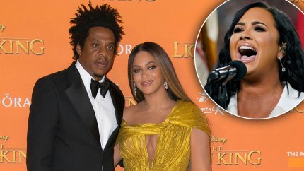 Jay-z And Beyonce Support Demi Lovato