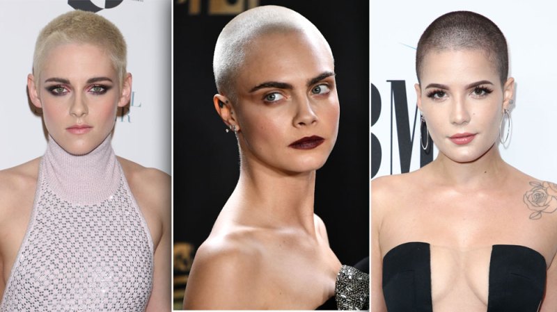 celebs who shaved their heads hair
