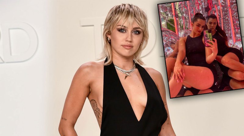 Miley Cyrus Has The Best Reaction To Kourtney Kardashian And Addison Rae’s ‘Wrecking Ball’-Inspired