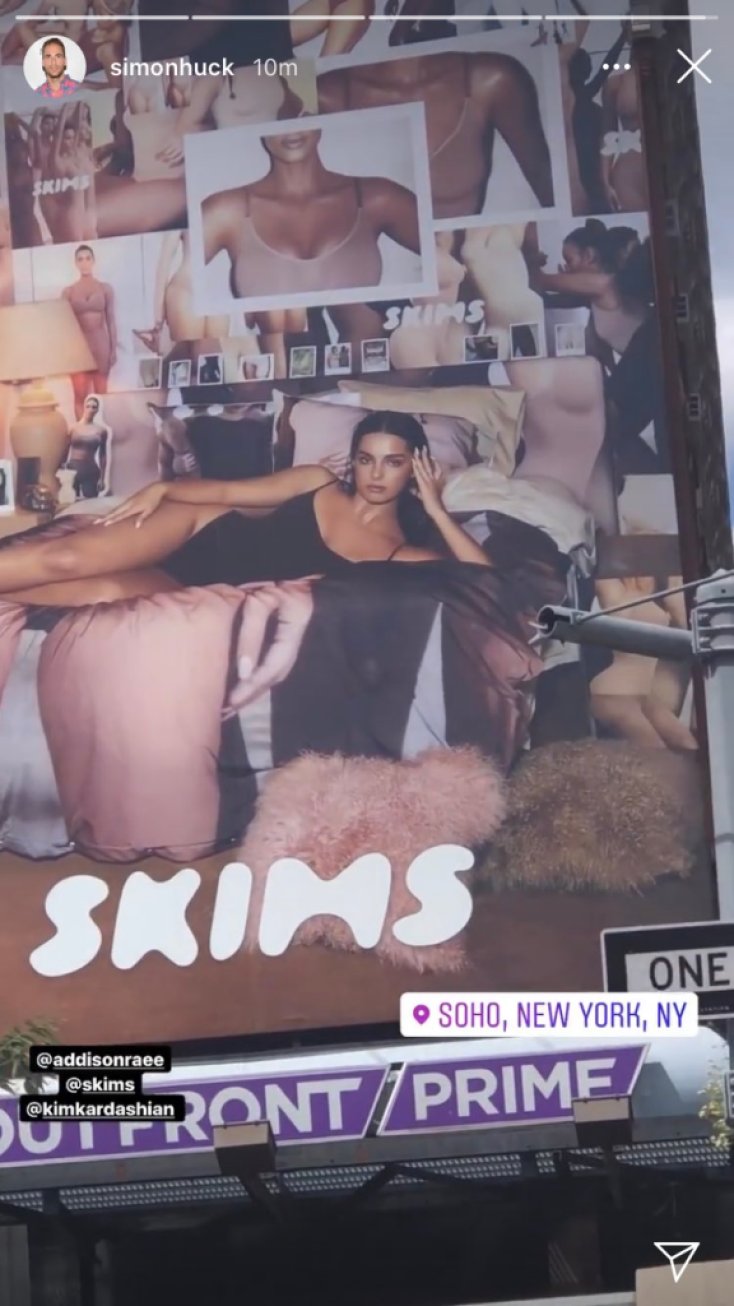 Addison Rae Models For Kim Kardashians’ SKIMS Shapewear Line Amid Friendship With Sister Kourtney