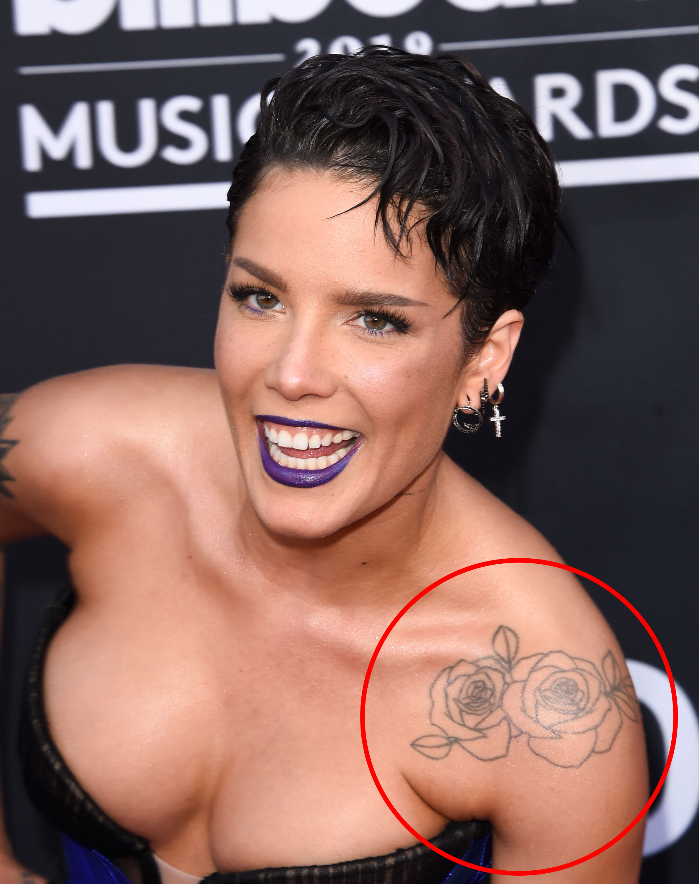 Halsey Just Got a Brand New Tattoo On Her Face
