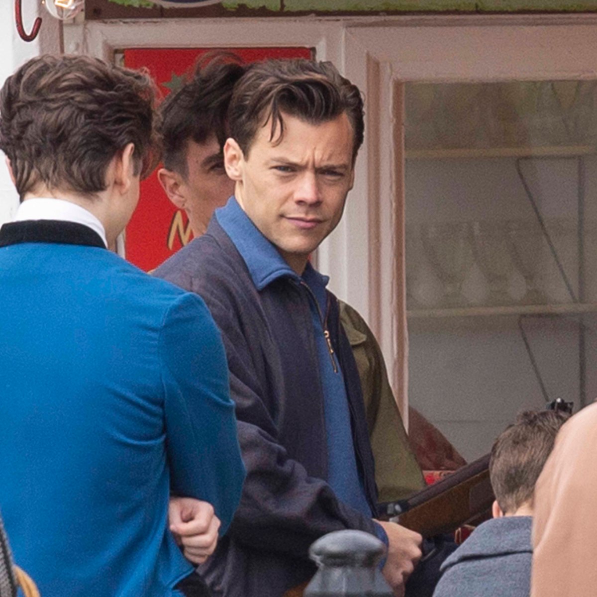 Harry Styles Films 'My Policeman': Every Photo of Him on Set