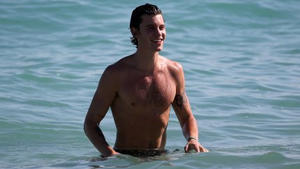 Shirtless Shawn Mendes Is All Smiles at the Beach Following Camila Cabello Split: Photos