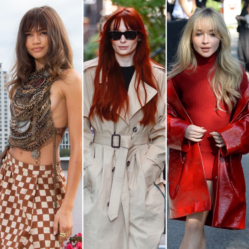 Celebrities Love Bangs! Zendaya, Miley Cyrus and More Stars Have Added Some Fringe Over the Years