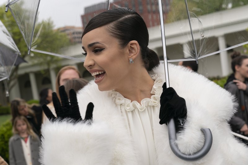 From Princess to Presidential! Sofia Carson Brings Her Best Look to the White House: Photos