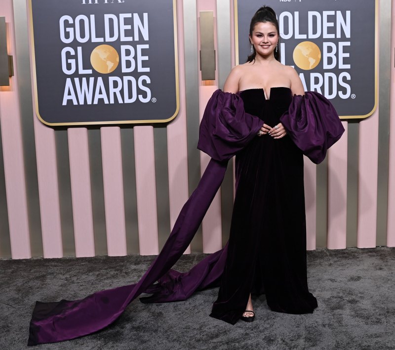 Selena Gomez Looked Like a 'Rare Beauty' At the 2023 Golden Globes: See Photos